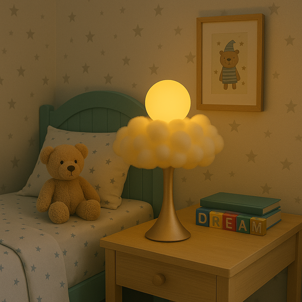 Smartcloud used as a gentle night light in a child's room